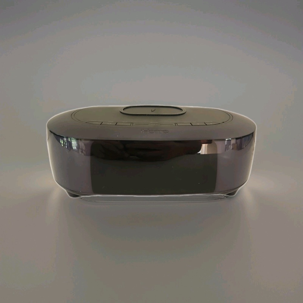 iHome Bluetooth Alarm Clock Wireless Charger Speaker iBTW38 Tested & Works Black